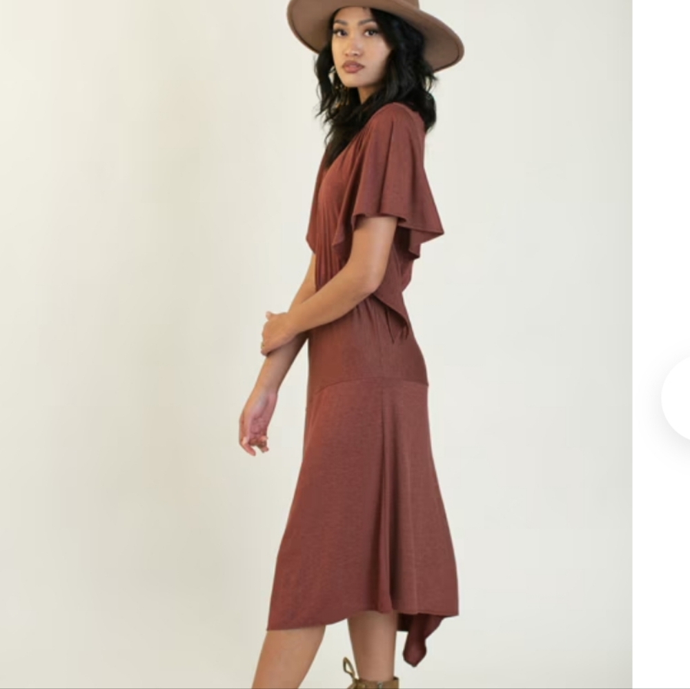NWT JOYFOLIE | Ricarda Asymmetrical Boho Dress - Picture 2 of 4